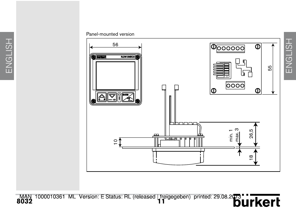 English | Burkert Type 8032 User Manual | Page 11 / 112