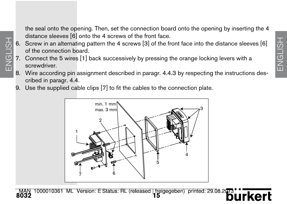 English | Burkert Type 8032 User Manual | Page 15 / 112