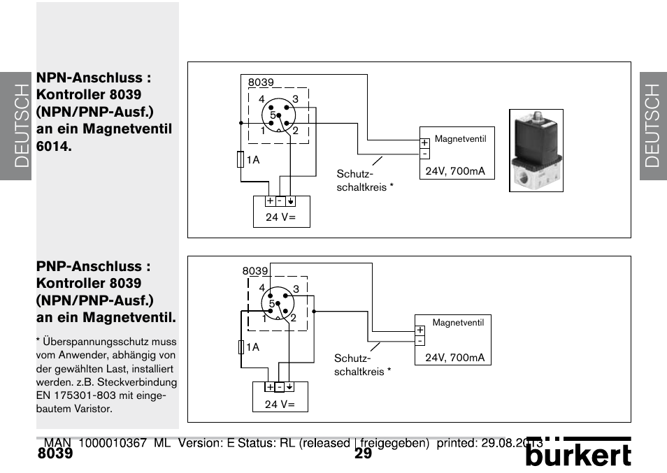 De ut sch de ut sch | Burkert Type S039 User Manual | Page 101 / 112