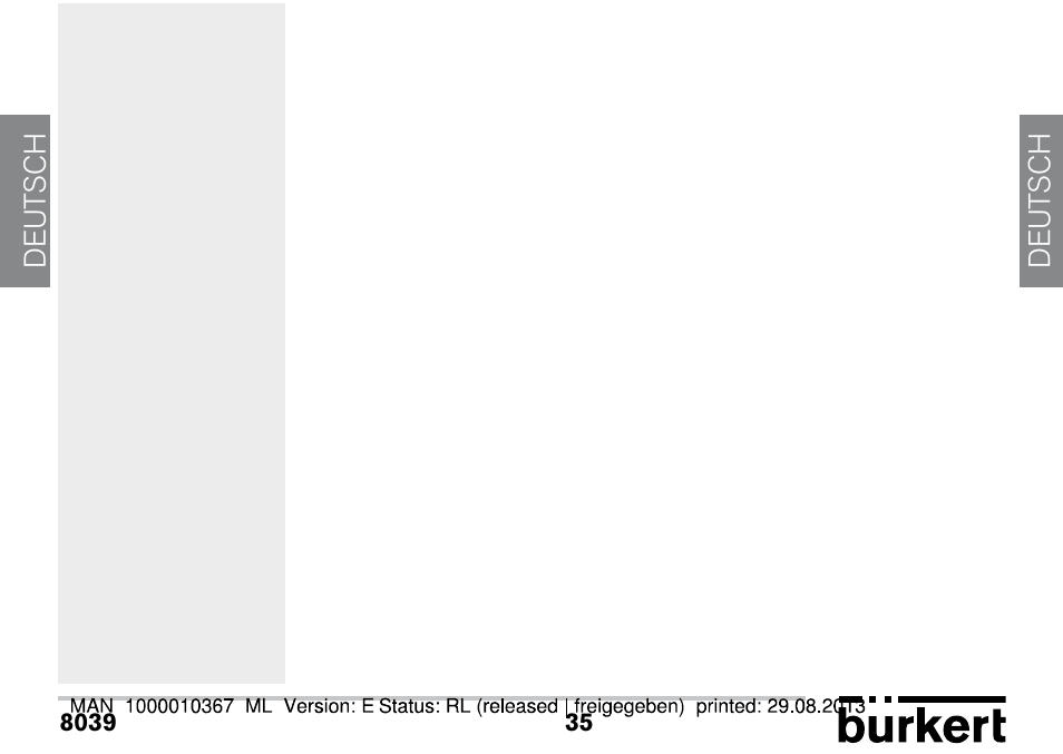 Burkert Type S039 User Manual | Page 107 / 112