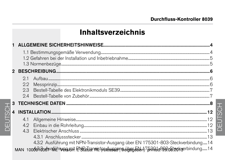 Burkert Type S039 User Manual | Page 74 / 112