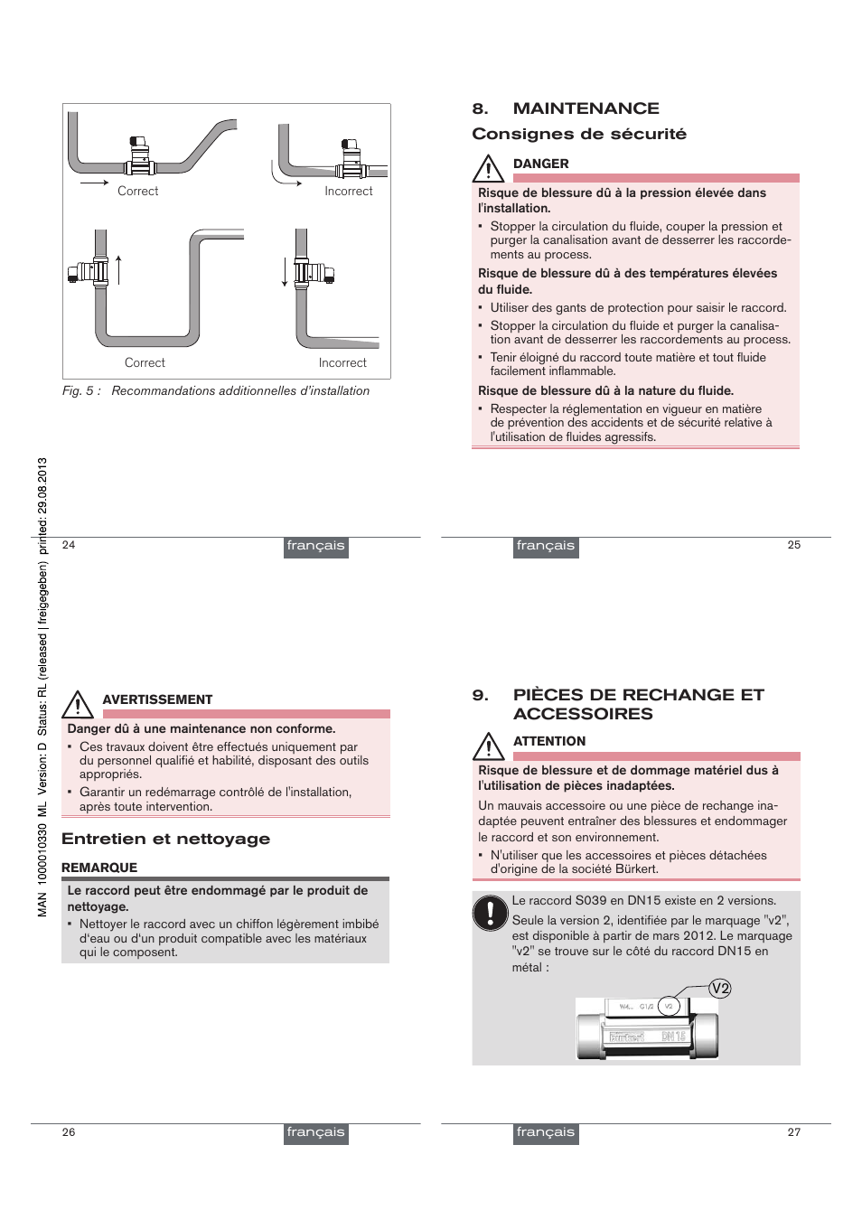 Burkert Type S039 User Manual | Page 23 / 24