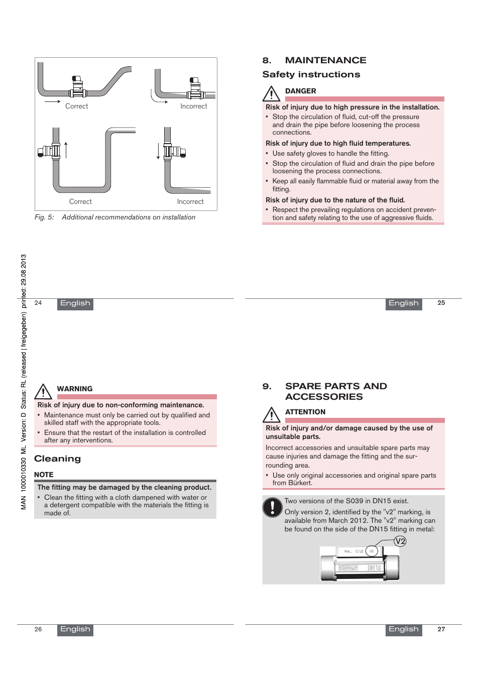 Burkert Type S039 User Manual | Page 7 / 24
