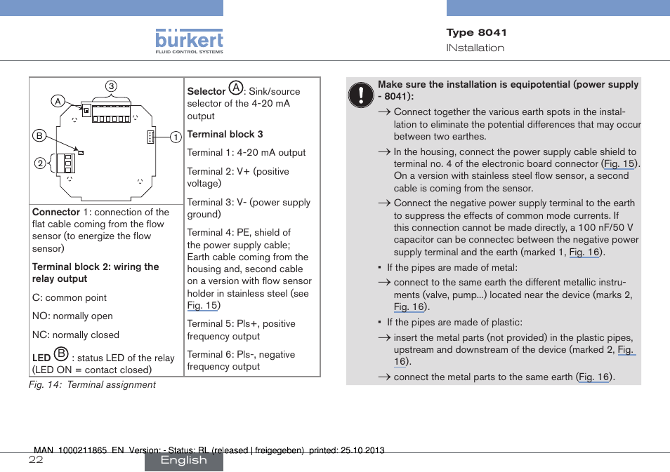 Burkert Type 8041 User Manual | Page 24 / 60