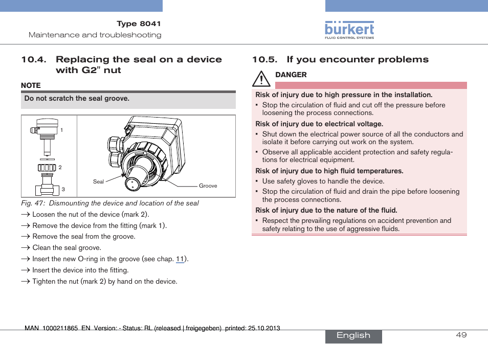 Burkert Type 8041 User Manual | Page 51 / 60