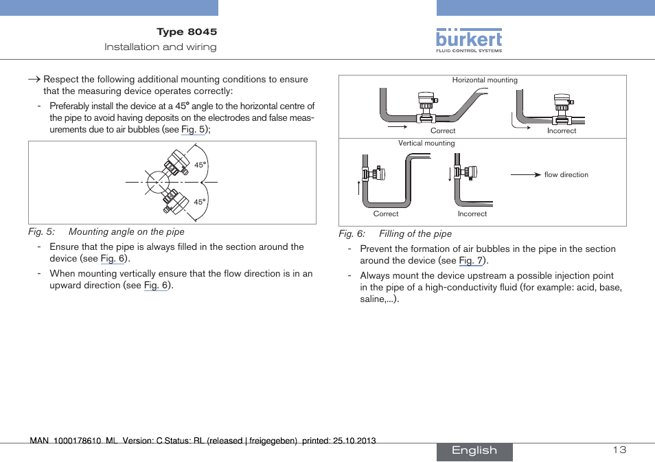Burkert Type 8045 User Manual | Page 13 / 98