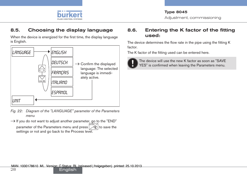 Burkert Type 8045 User Manual | Page 28 / 98