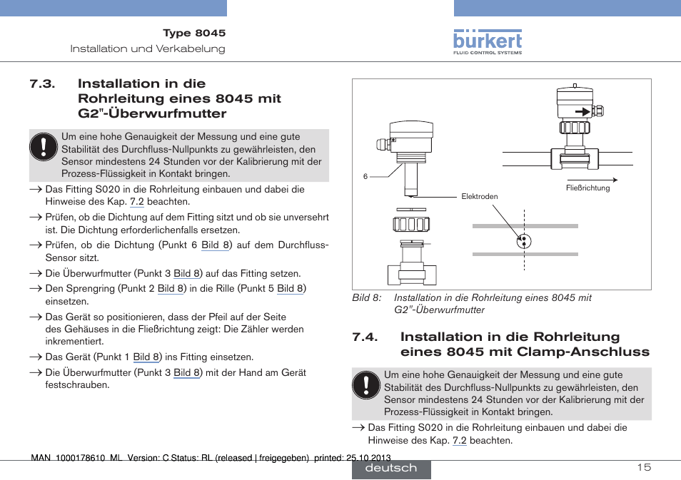 Burkert Type 8045 User Manual | Page 47 / 98