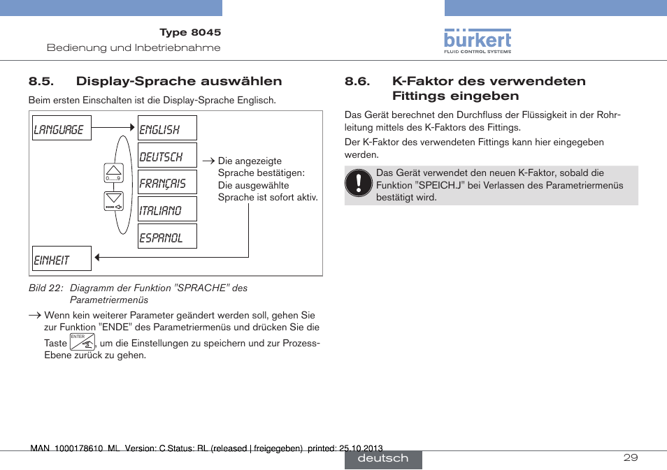 Burkert Type 8045 User Manual | Page 61 / 98