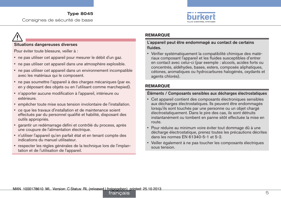 Burkert Type 8045 User Manual | Page 69 / 98