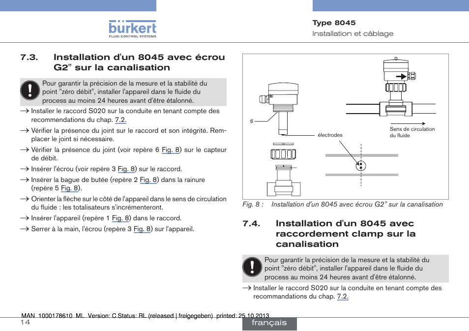 Burkert Type 8045 User Manual | Page 78 / 98