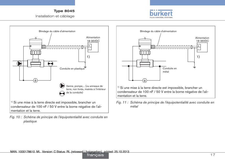 Français | Burkert Type 8045 User Manual | Page 81 / 98