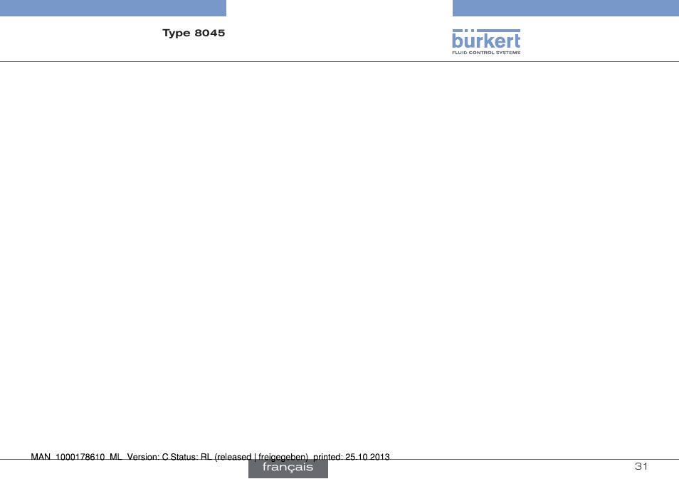 Burkert Type 8045 User Manual | Page 95 / 98