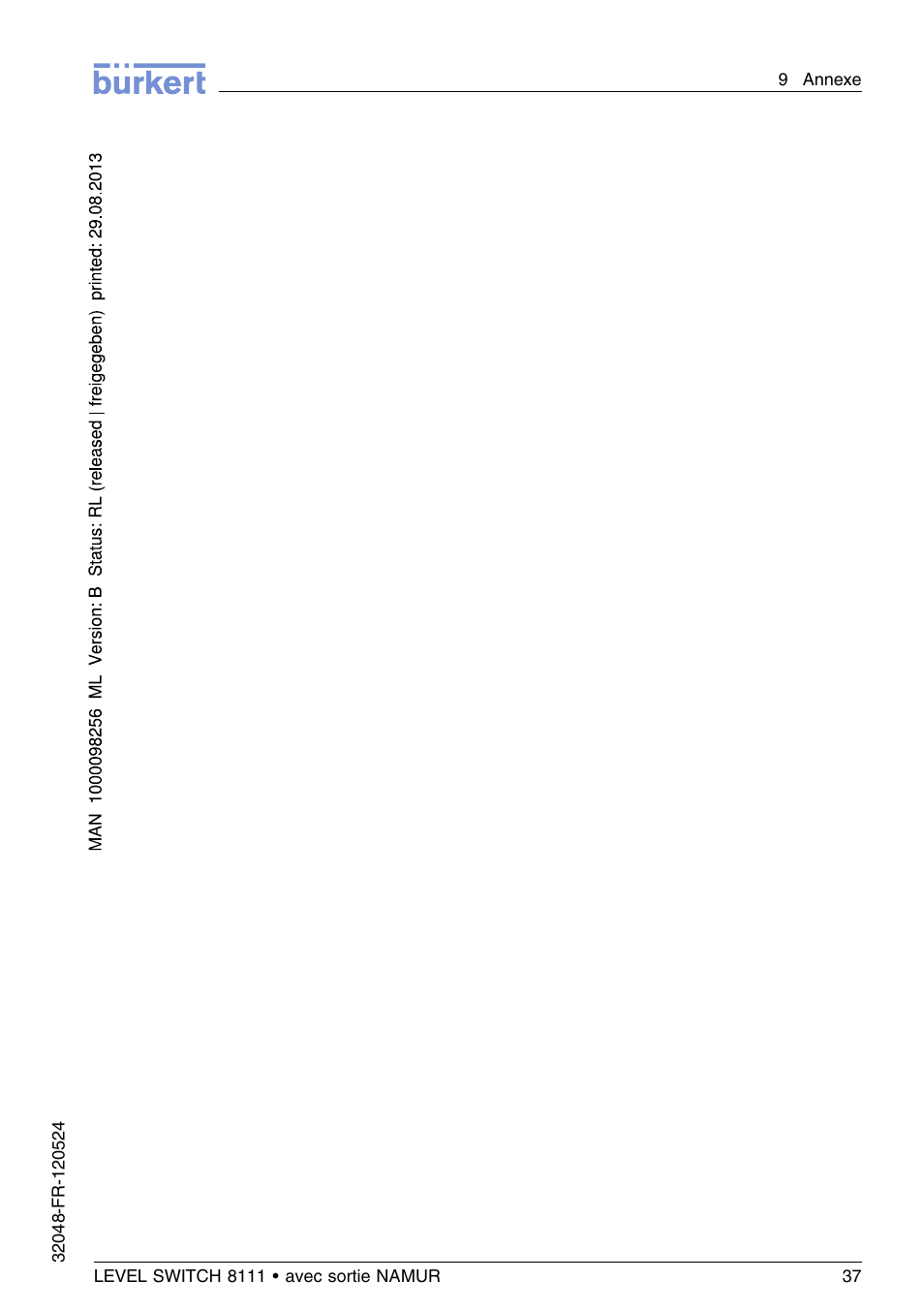 Burkert Type 8111 User Manual | Page 109 / 112
