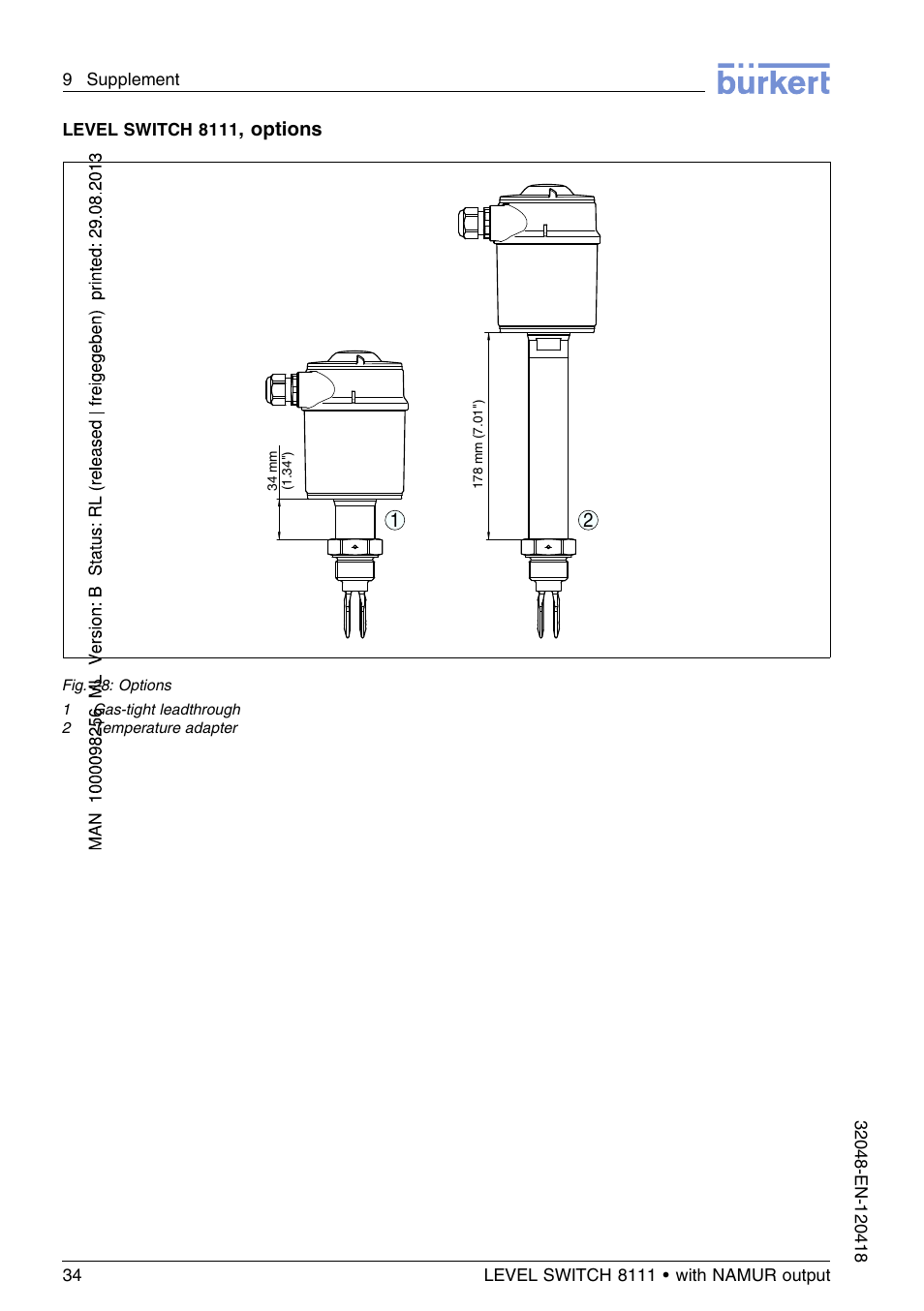 Burkert Type 8111 User Manual | Page 34 / 112