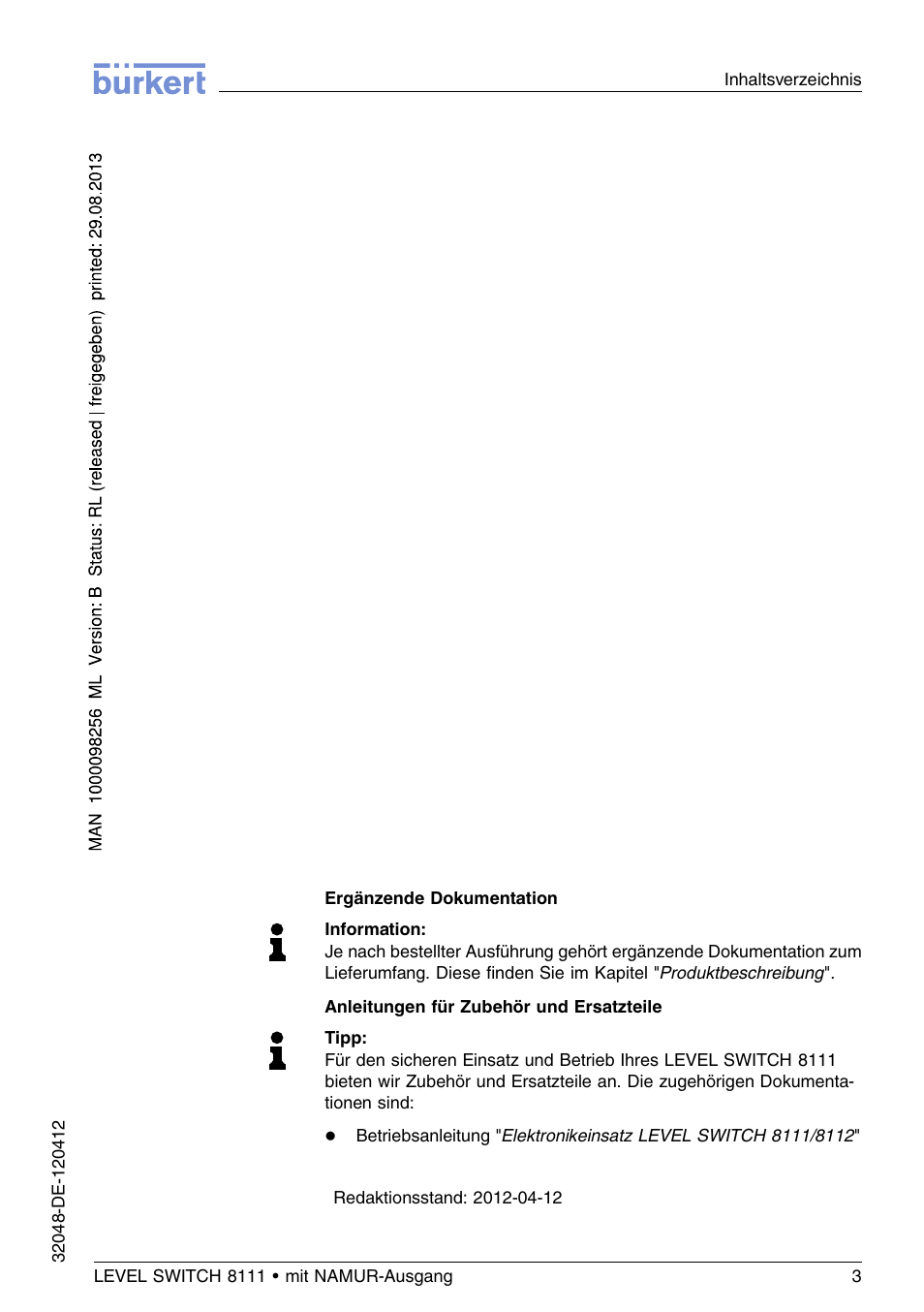 Burkert Type 8111 User Manual | Page 39 / 112