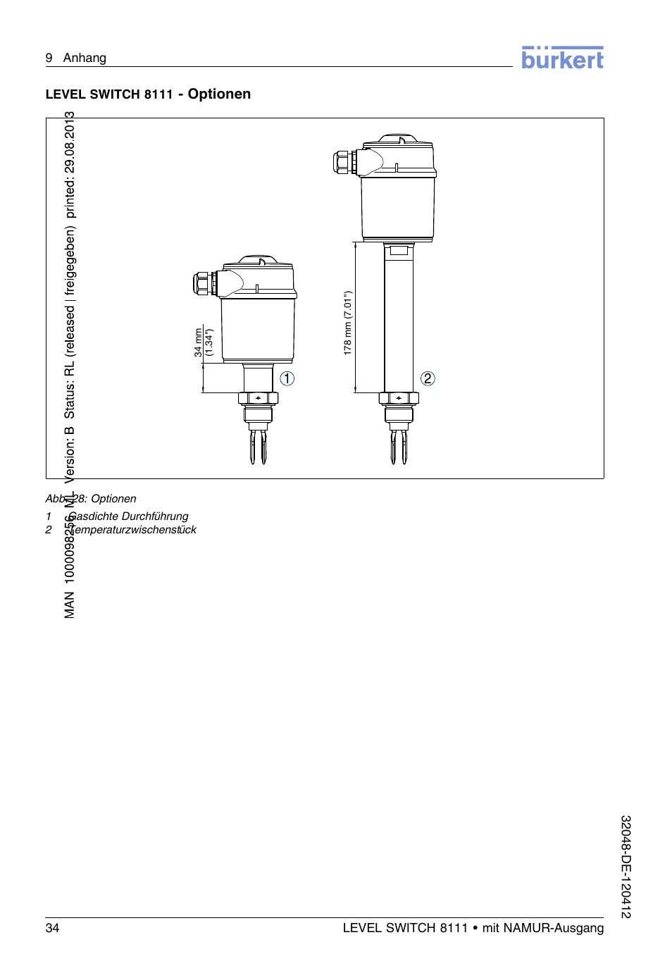 Burkert Type 8111 User Manual | Page 70 / 112