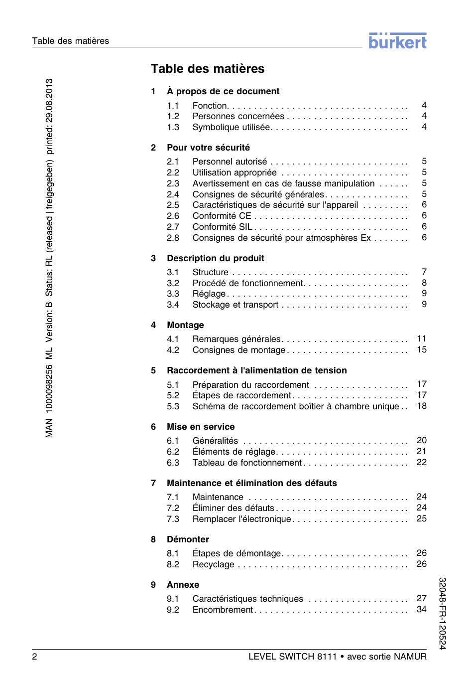 Burkert Type 8111 User Manual | Page 74 / 112