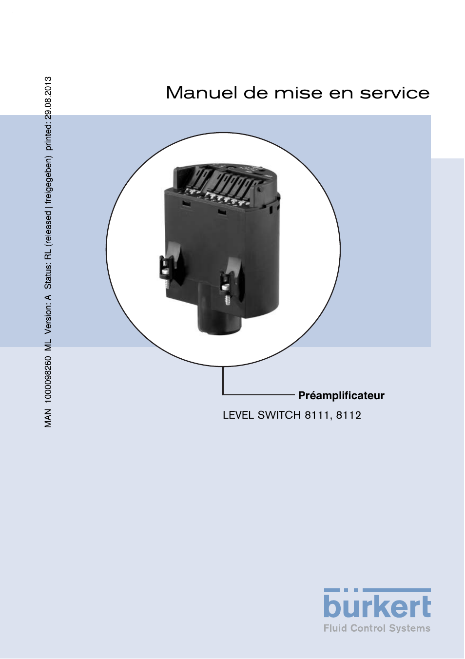 Manuel de mise en service | Burkert Type 8112 User Manual | Page 13 / 36