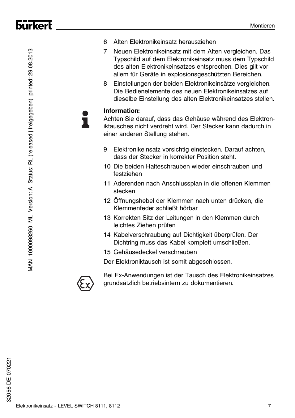 Burkert Type 8112 User Manual | Page 31 / 36
