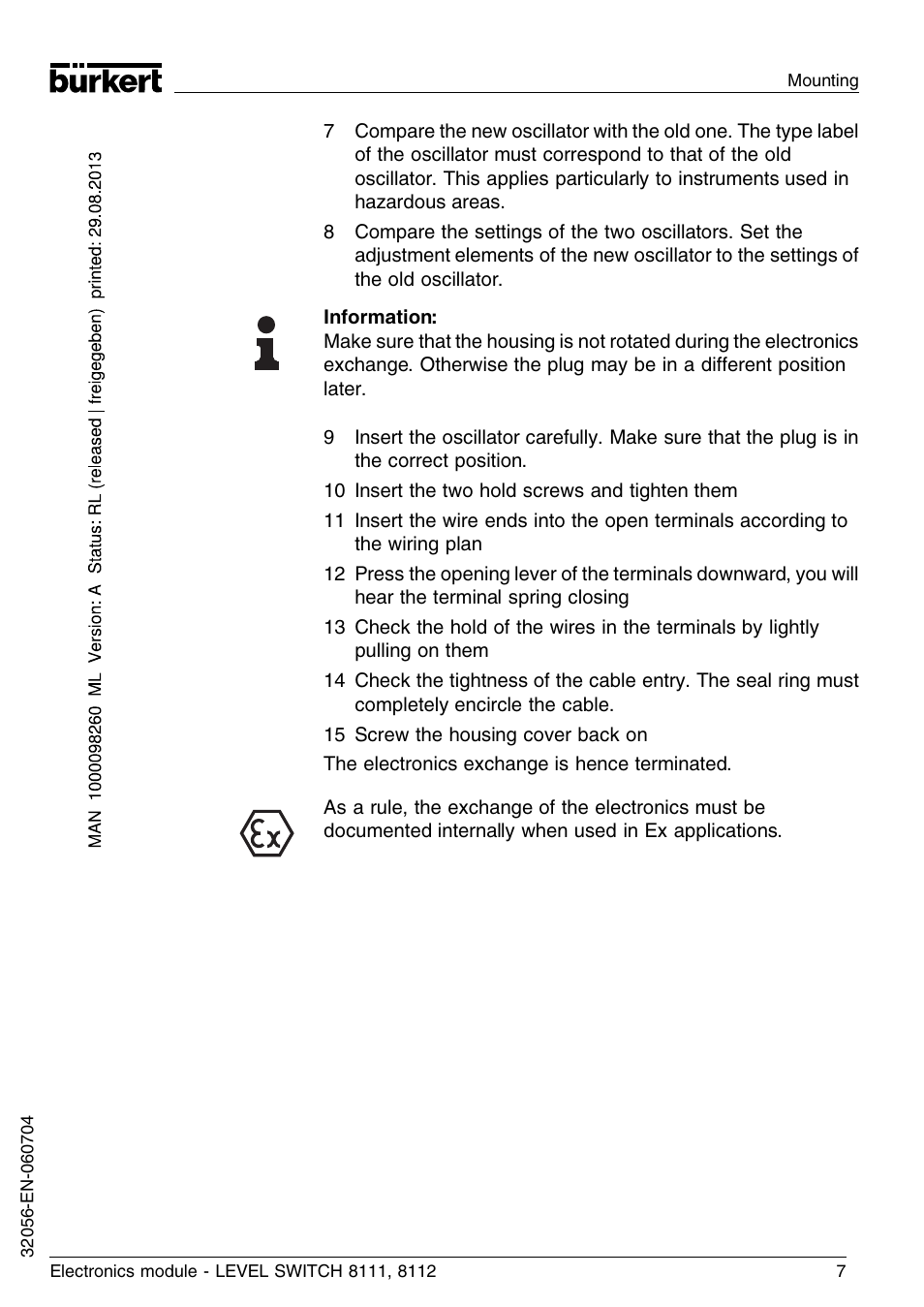 Burkert Type 8112 User Manual | Page 7 / 36