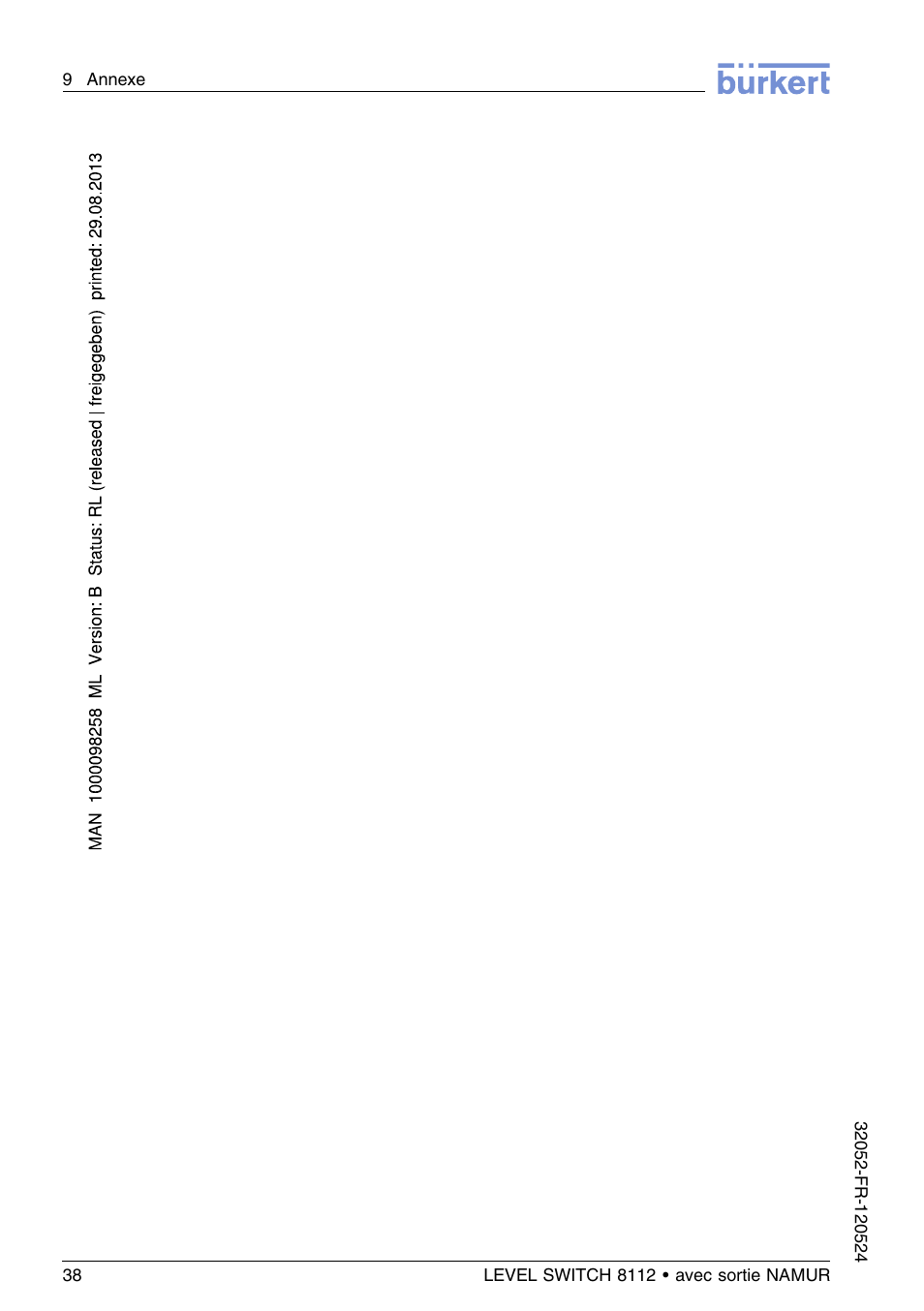 Burkert Type 8112 User Manual | Page 110 / 112