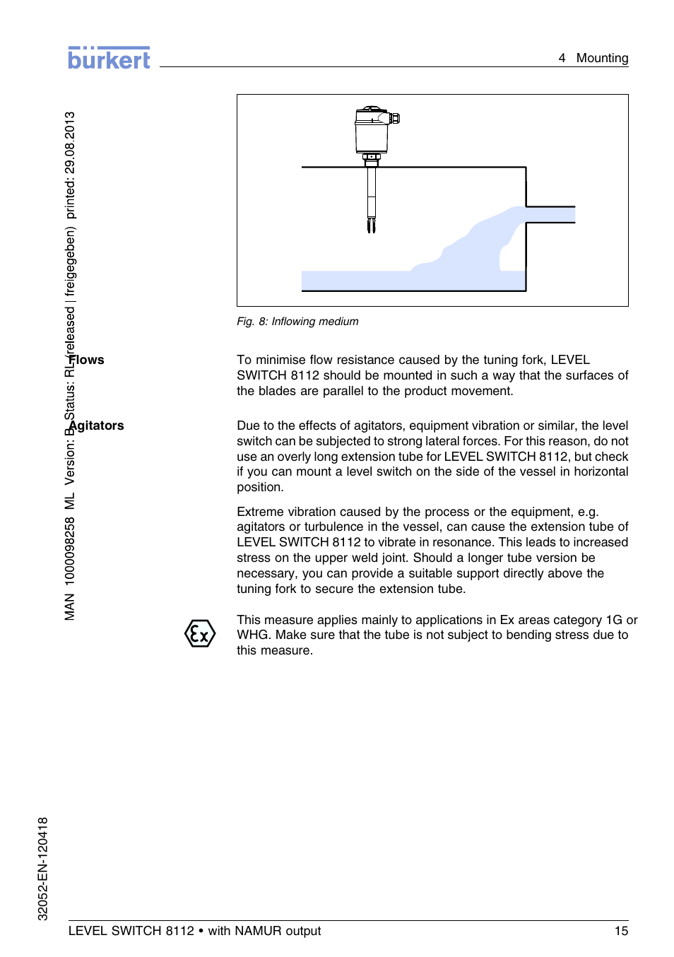 Burkert Type 8112 User Manual | Page 15 / 112