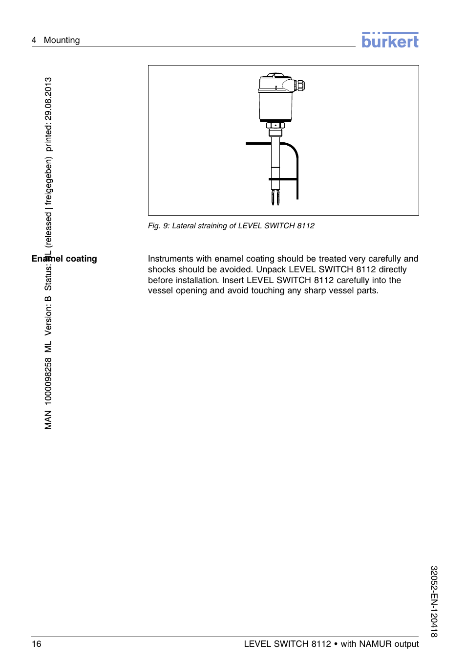 Burkert Type 8112 User Manual | Page 16 / 112