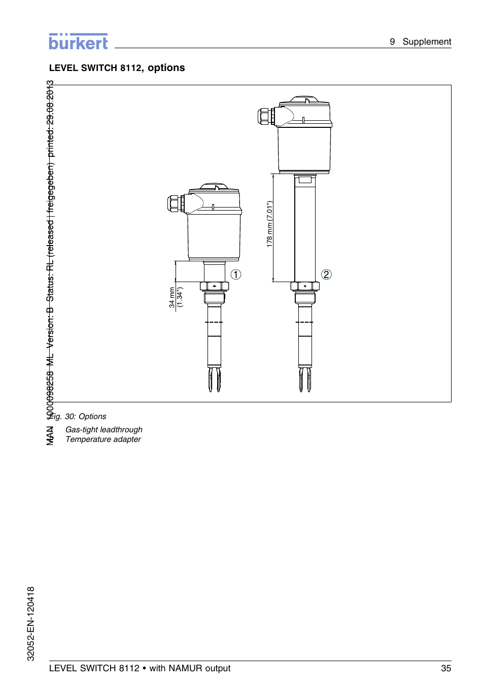 Burkert Type 8112 User Manual | Page 35 / 112