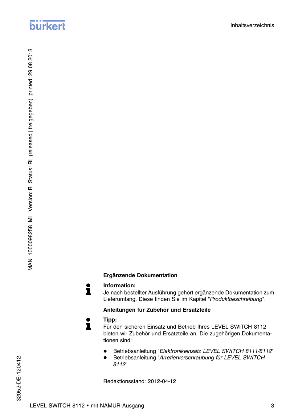Burkert Type 8112 User Manual | Page 39 / 112