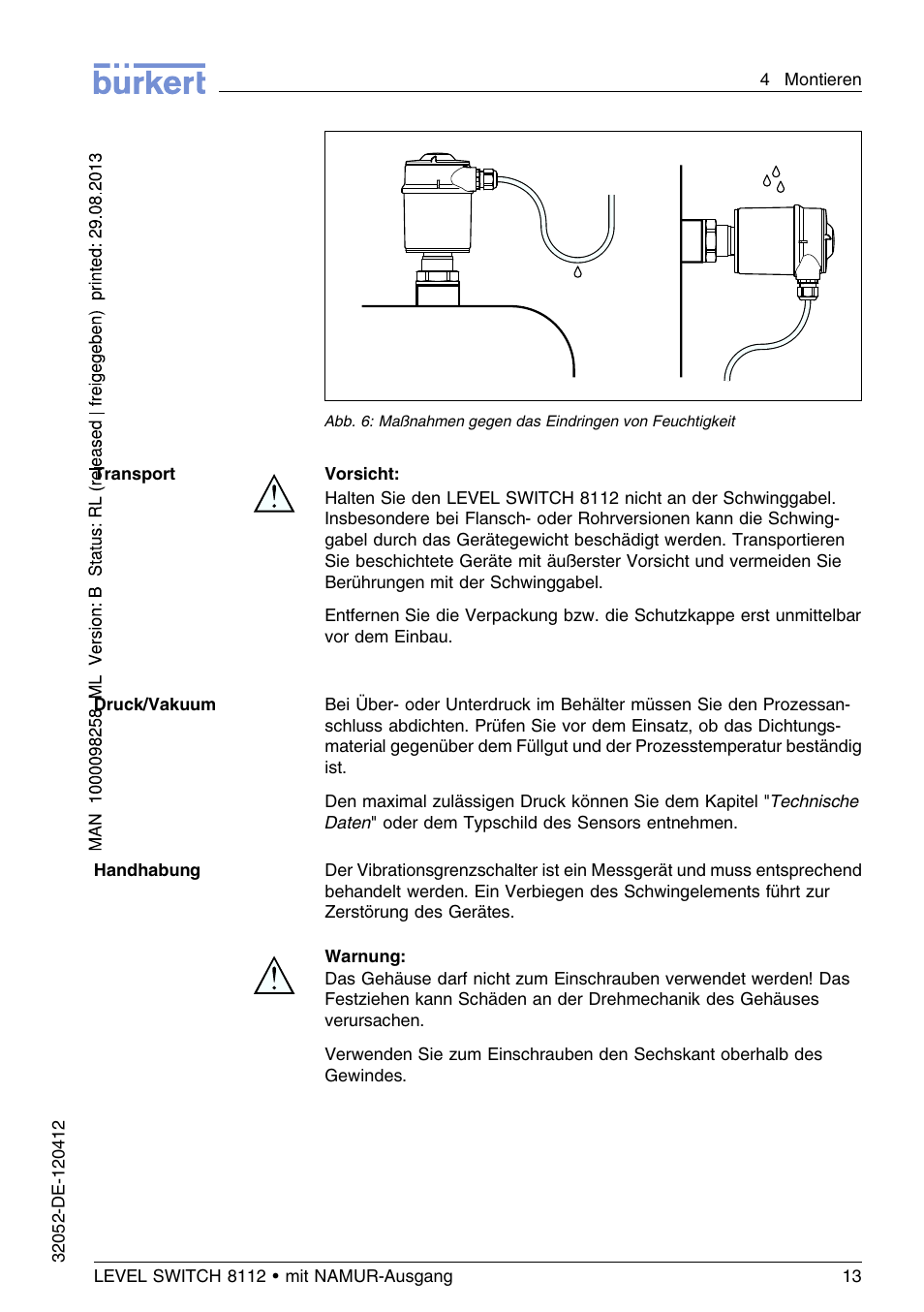 Burkert Type 8112 User Manual | Page 49 / 112