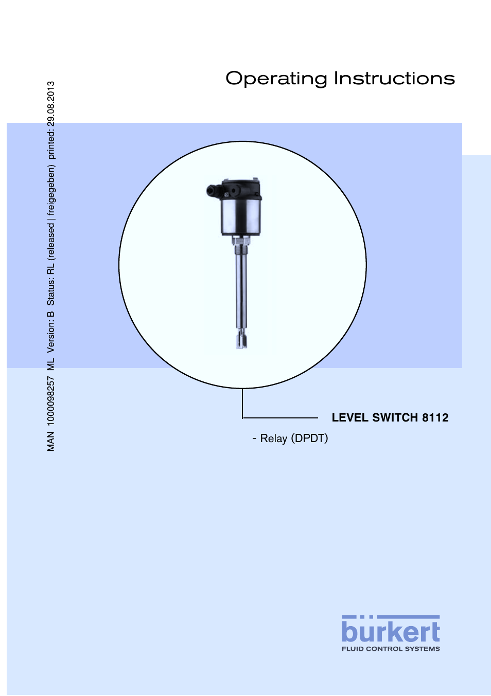 Burkert Type 8112 User Manual | 116 pages