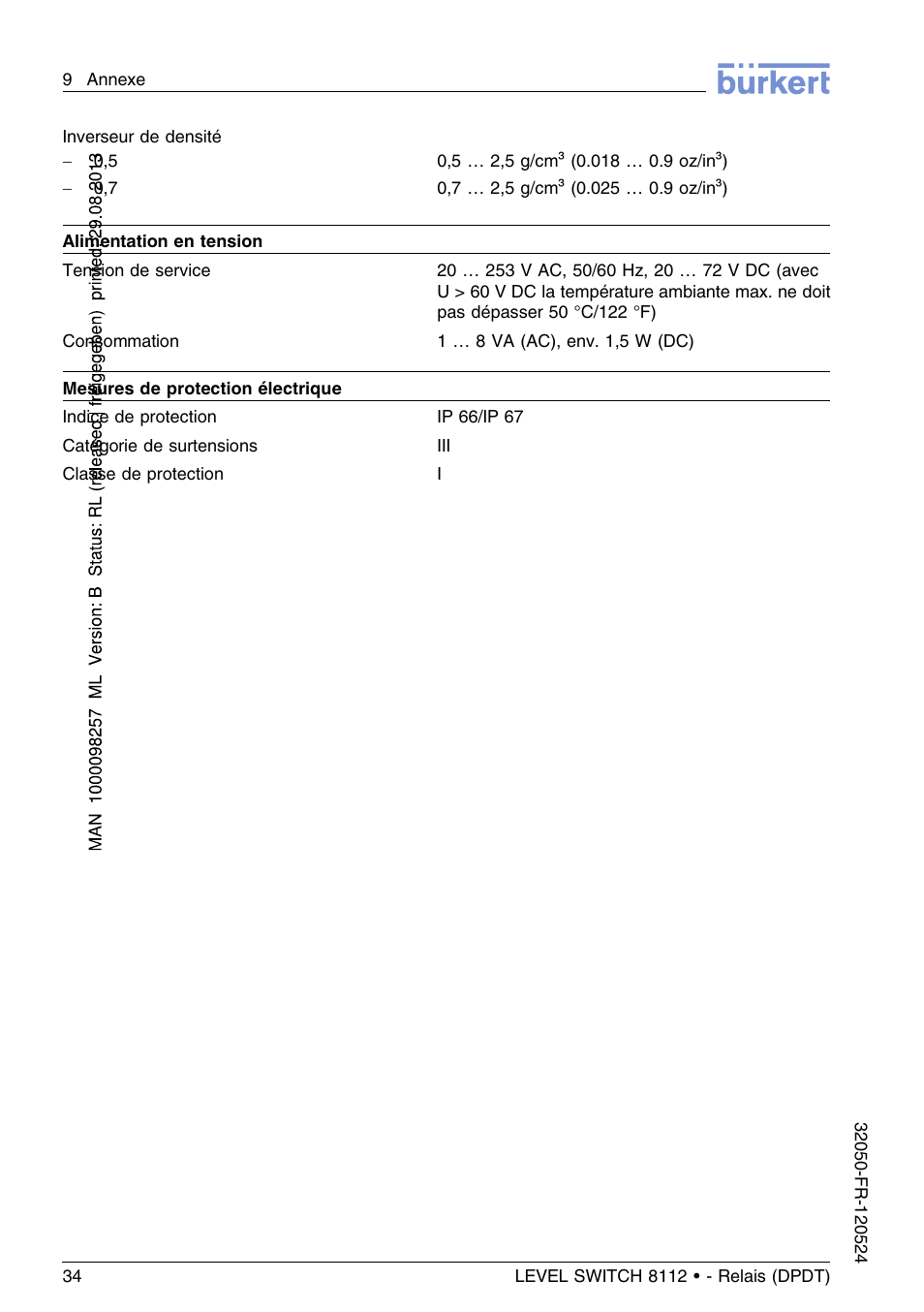 Burkert Type 8112 User Manual | Page 110 / 116