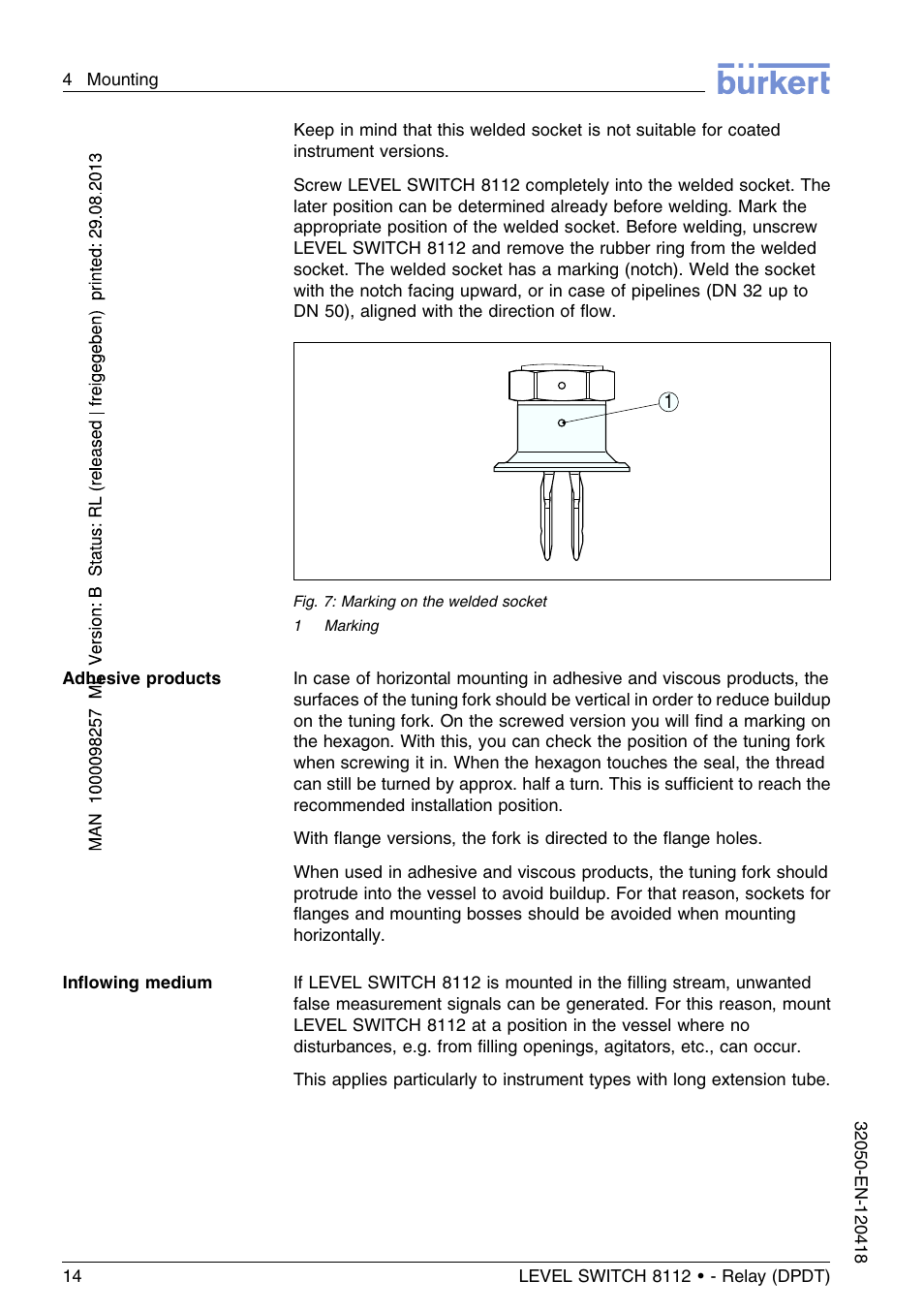 Burkert Type 8112 User Manual | Page 14 / 116