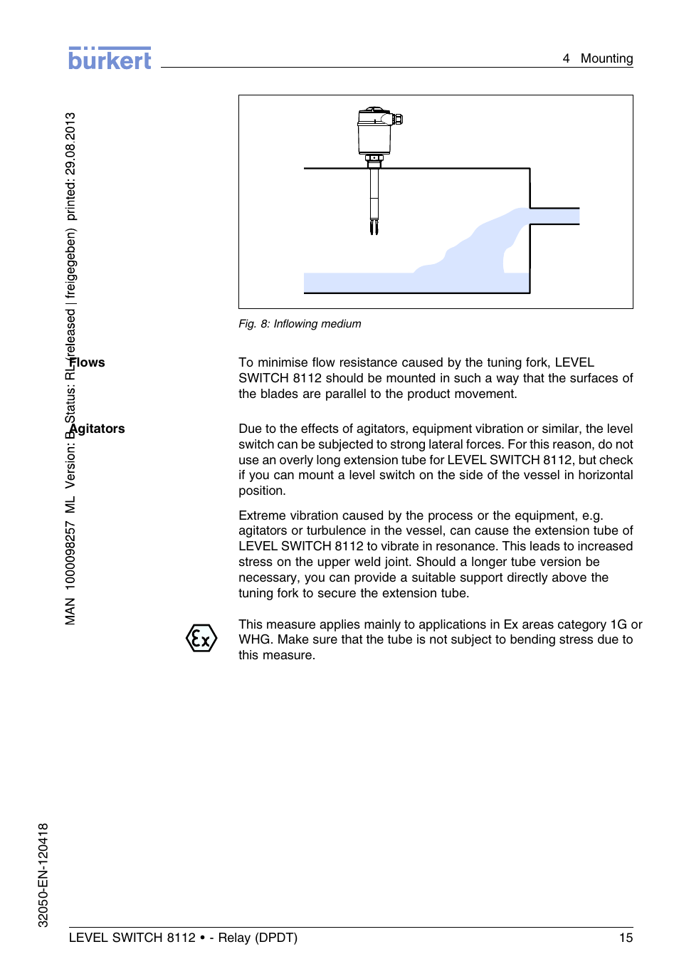 Burkert Type 8112 User Manual | Page 15 / 116