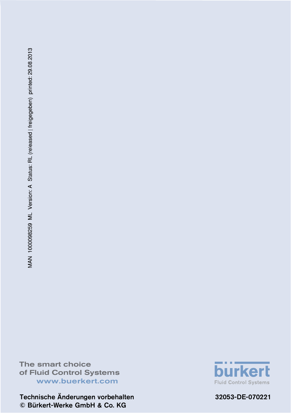 Burkert Type 8112 User Manual | Page 36 / 36