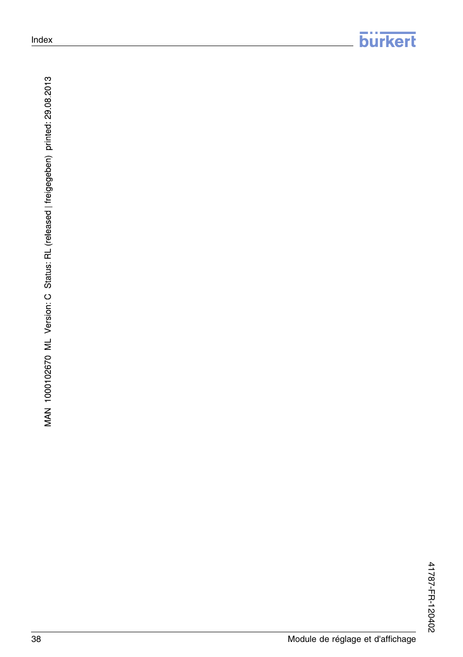 Burkert Type 8186 User Manual | Page 110 / 112