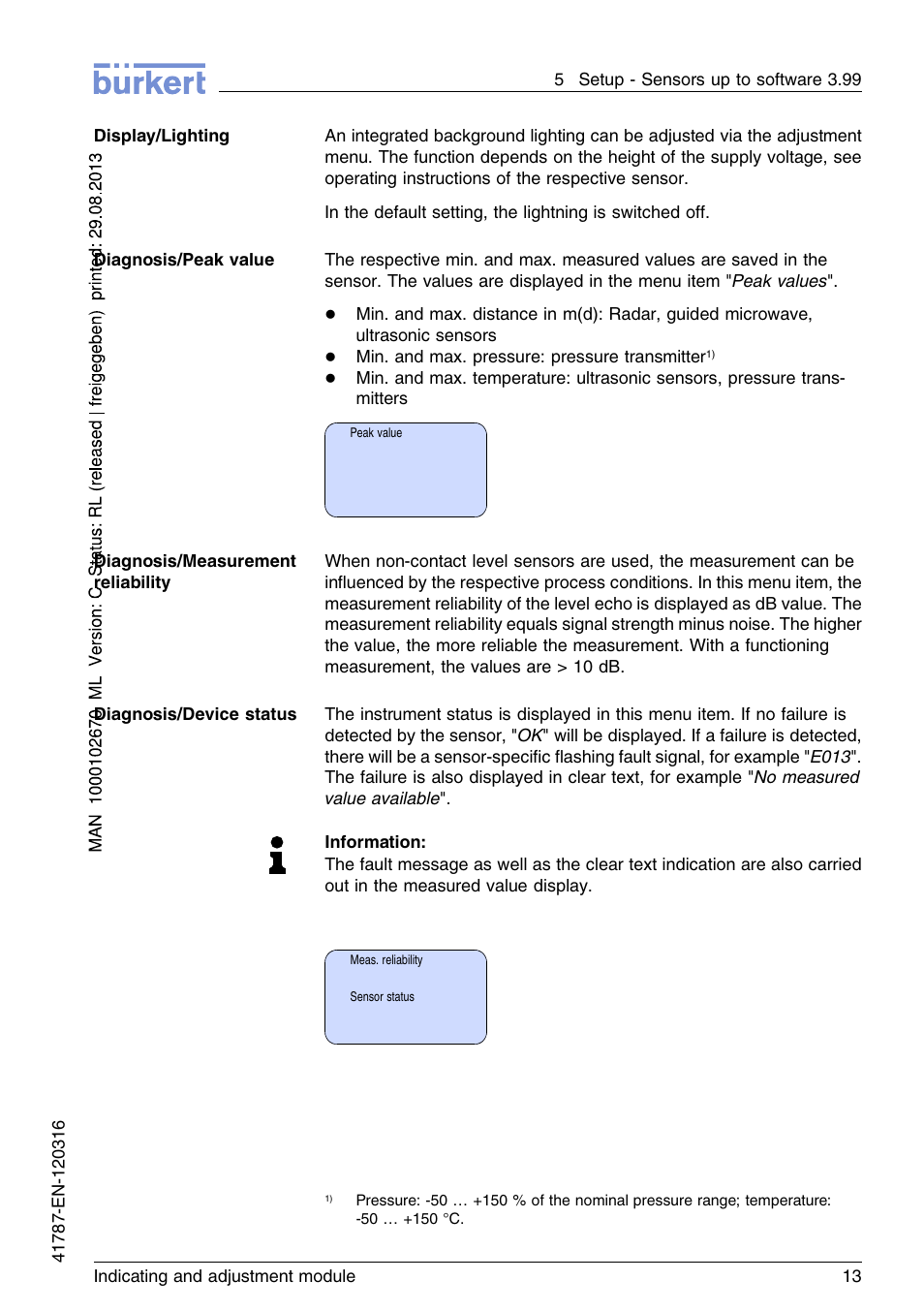Burkert Type 8186 User Manual | Page 13 / 112