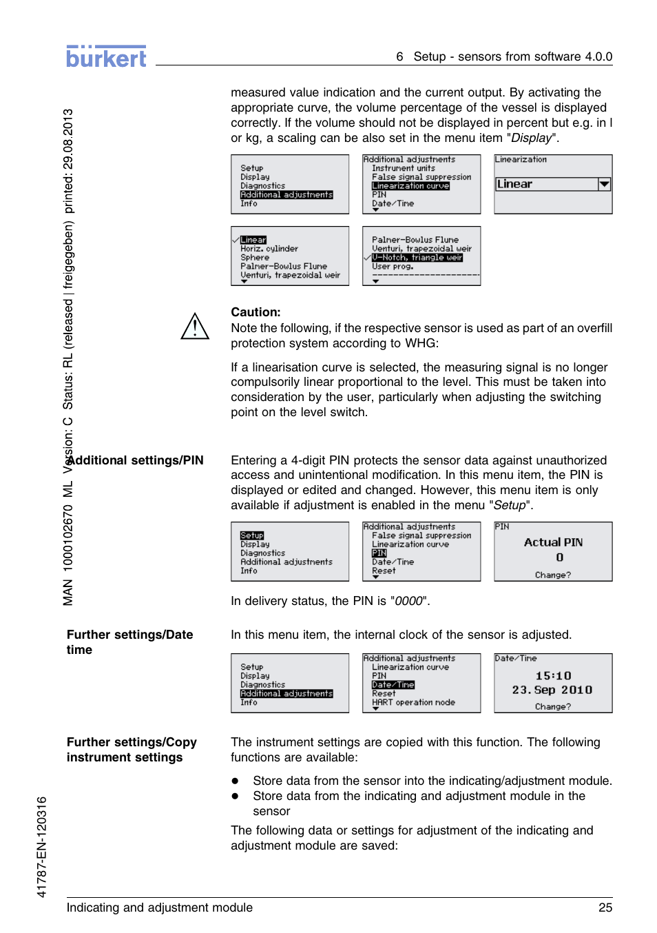 Burkert Type 8186 User Manual | Page 25 / 112