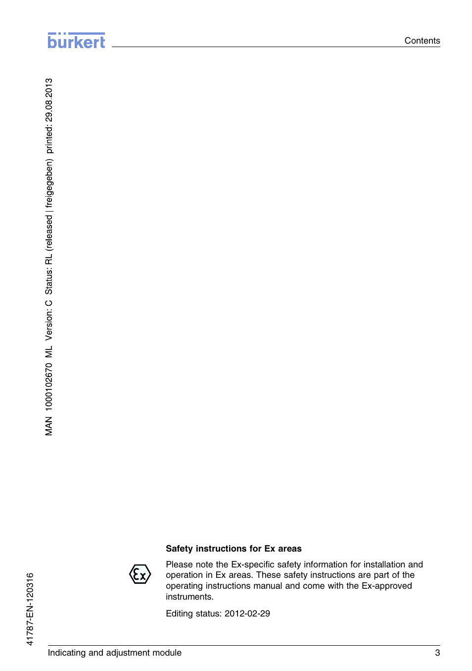 Burkert Type 8186 User Manual | Page 3 / 112