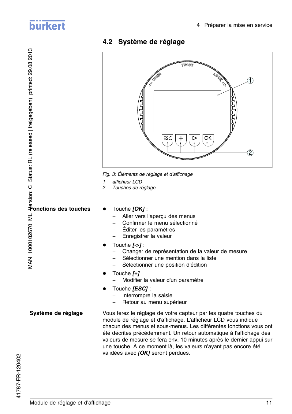 2 système de réglage | Burkert Type 8186 User Manual | Page 83 / 112