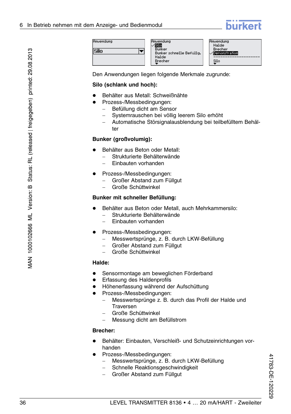 Burkert Type 8136 User Manual | Page 112 / 232