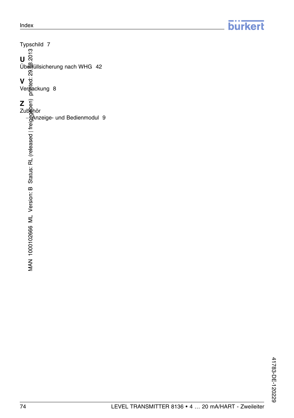 Burkert Type 8136 User Manual | Page 150 / 232