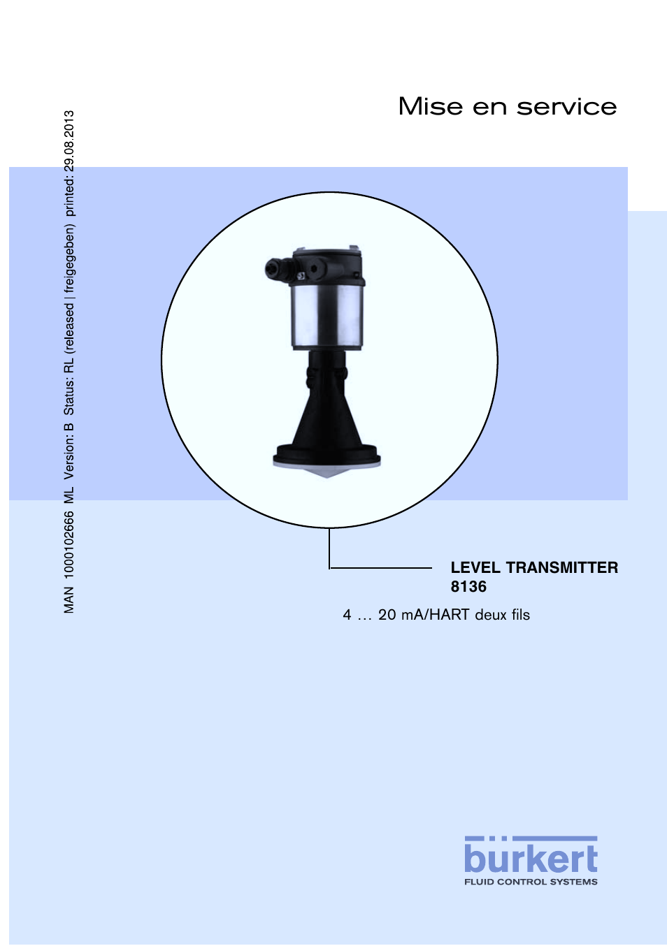 Ma-8136-fr, Mise en service | Burkert Type 8136 User Manual | Page 153 / 232