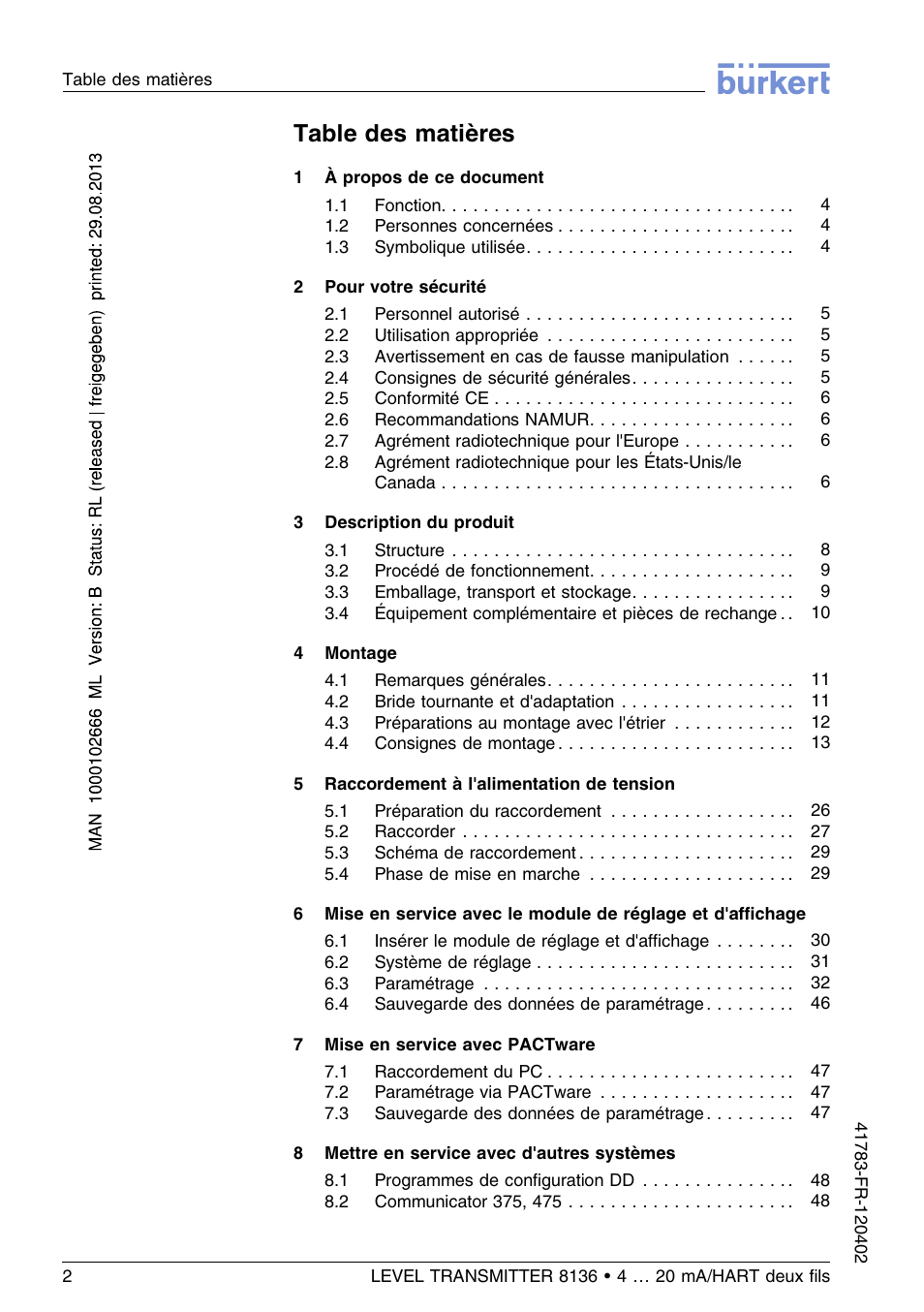 Burkert Type 8136 User Manual | Page 154 / 232
