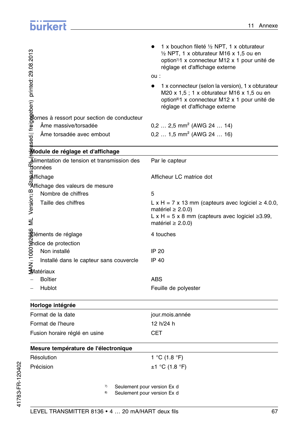 Burkert Type 8136 User Manual | Page 219 / 232