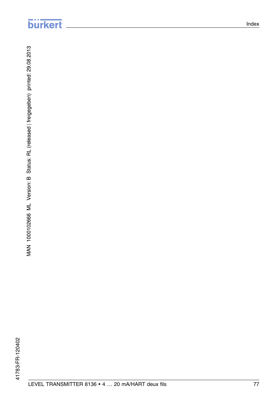Burkert Type 8136 User Manual | Page 229 / 232