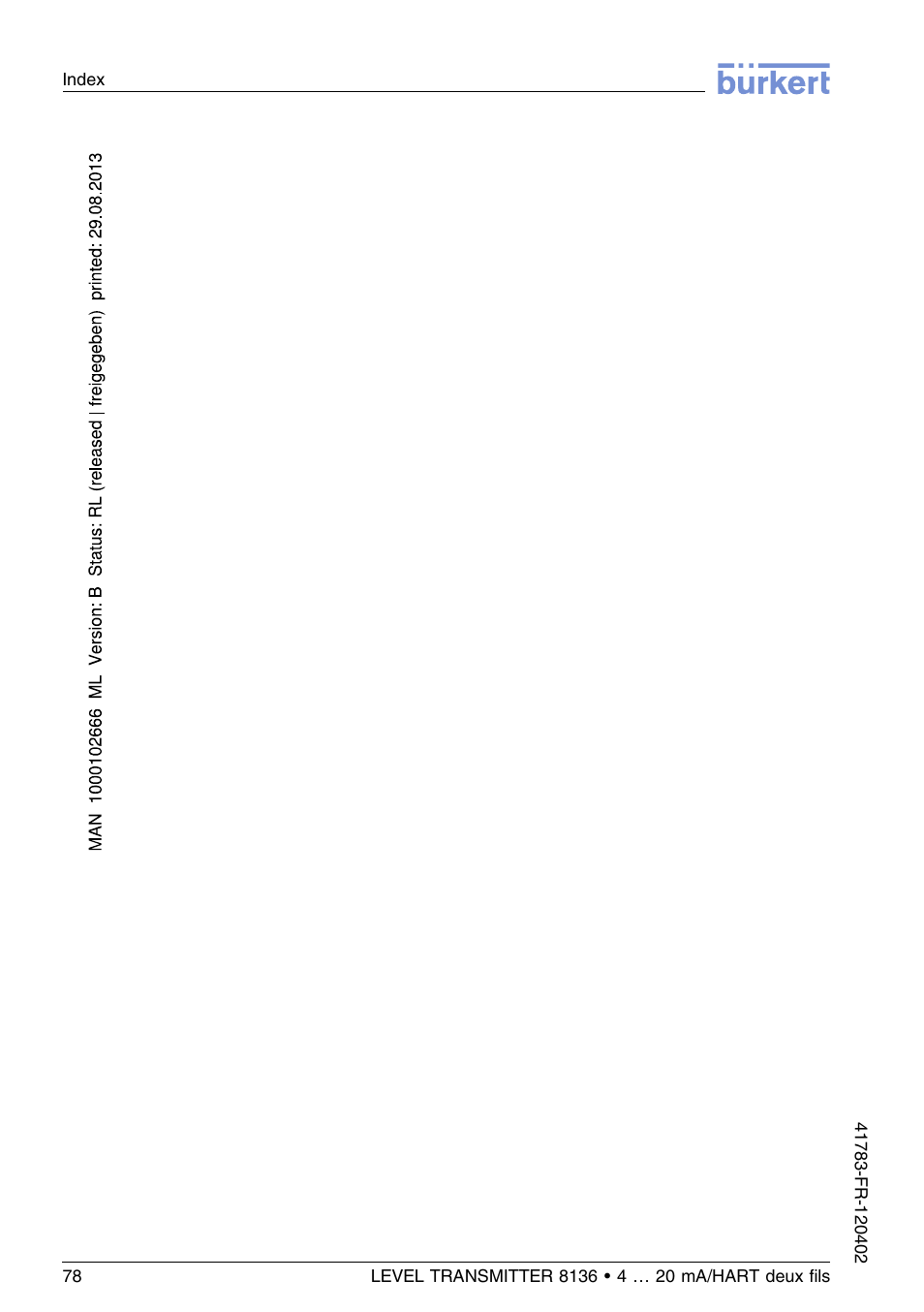 Burkert Type 8136 User Manual | Page 230 / 232