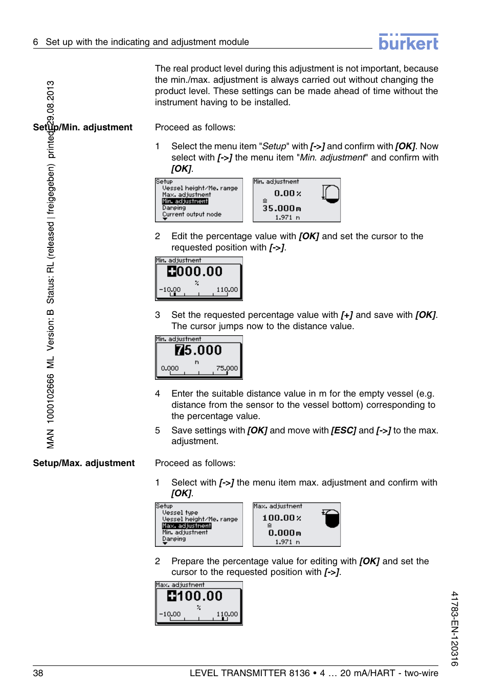 Burkert Type 8136 User Manual | Page 38 / 232