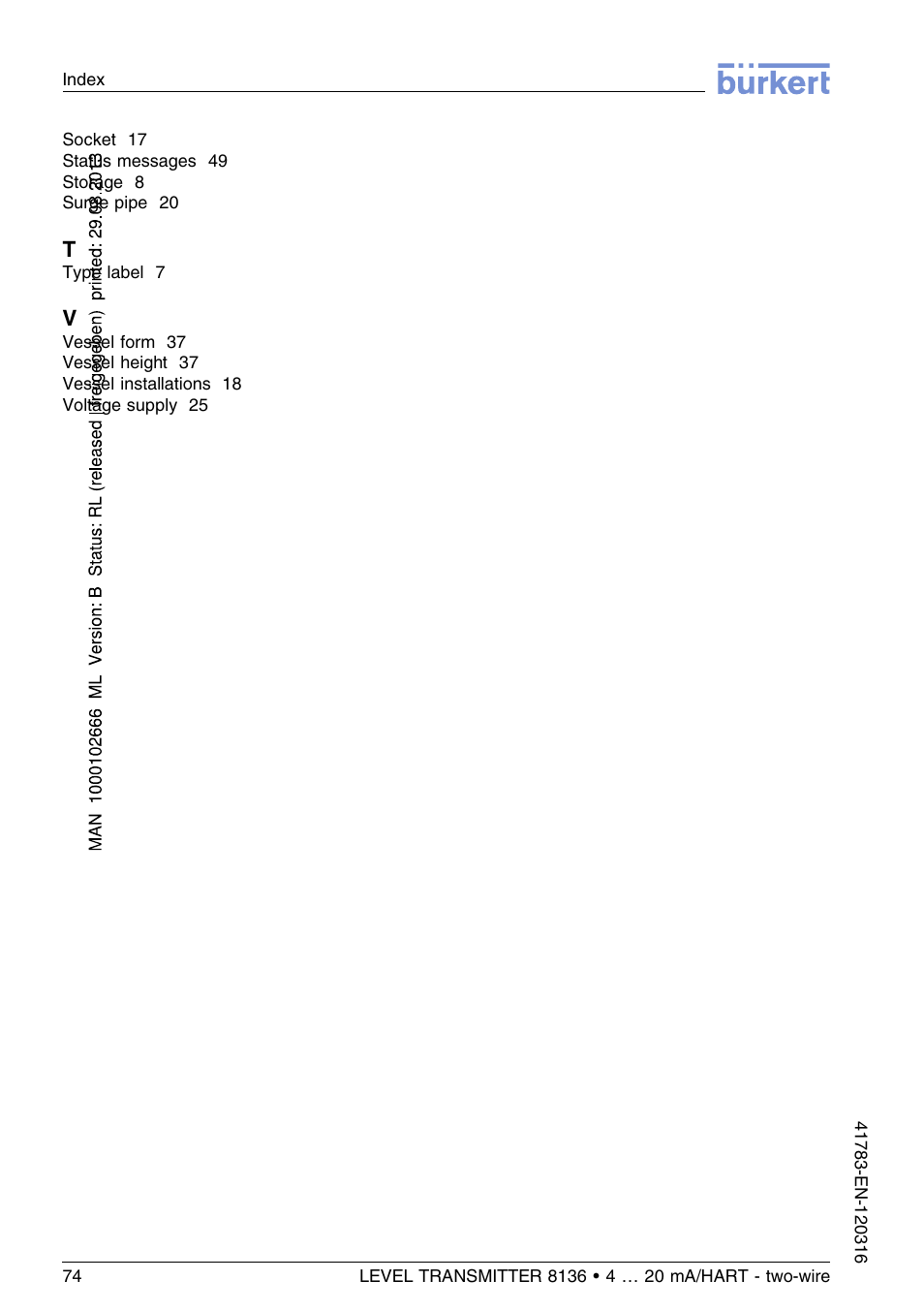 Burkert Type 8136 User Manual | Page 74 / 232